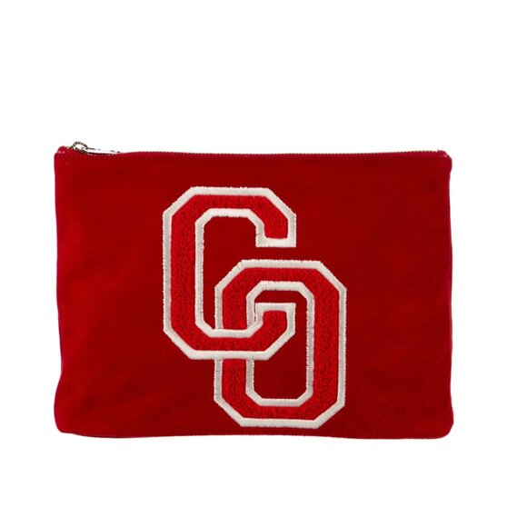 Charlotte Olympia Suede Cosmetic Bag NIB - Picture 2 of 3